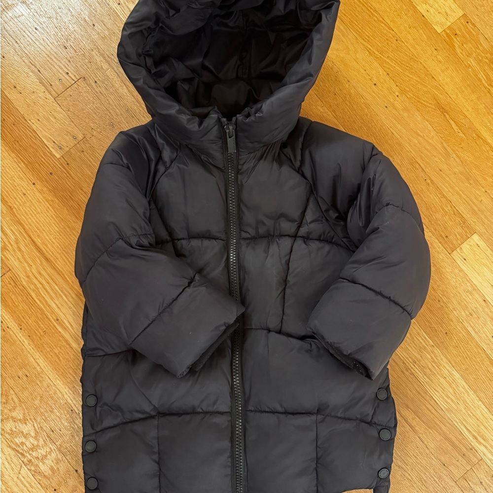 Zara kids black puffer size 6